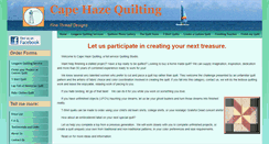 Desktop Screenshot of capehazequilting.com