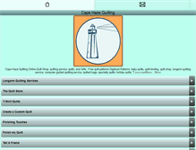 Tablet Screenshot of capehazequilting.com